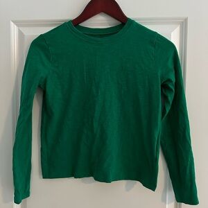 Kids Green Long Sleeve Shirt